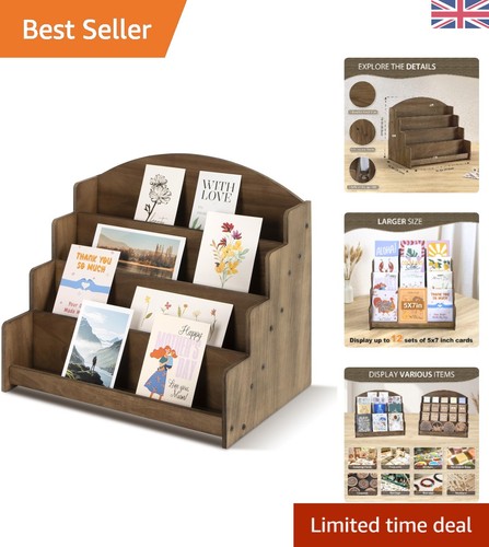 Charming wooden greeting card - wooden,