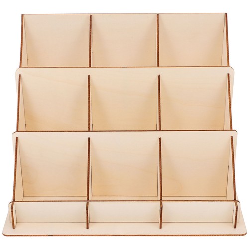 Wood card display stand - card, for