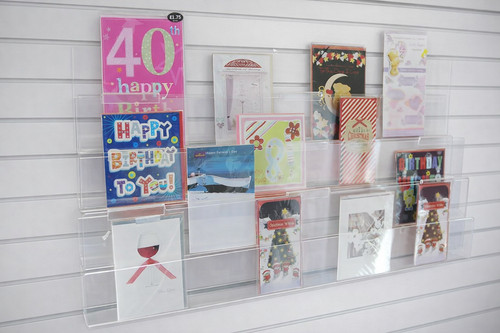 Perspex slatwall greeting - perspex,