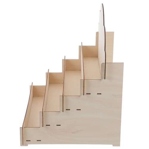 Compact wooden card rack - wooden,