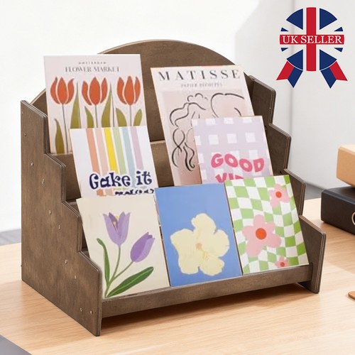 Tier wooden card holder - 4-tier,